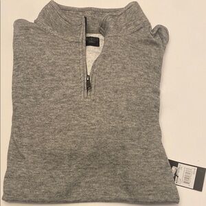Caliville Men's Heather Gray Zip-Up Sweater